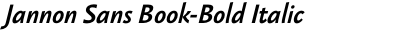 Jannon Sans Book-Bold Italic